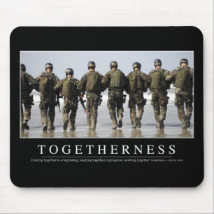 Togetherness: Inspirational Quote Mouse Mat