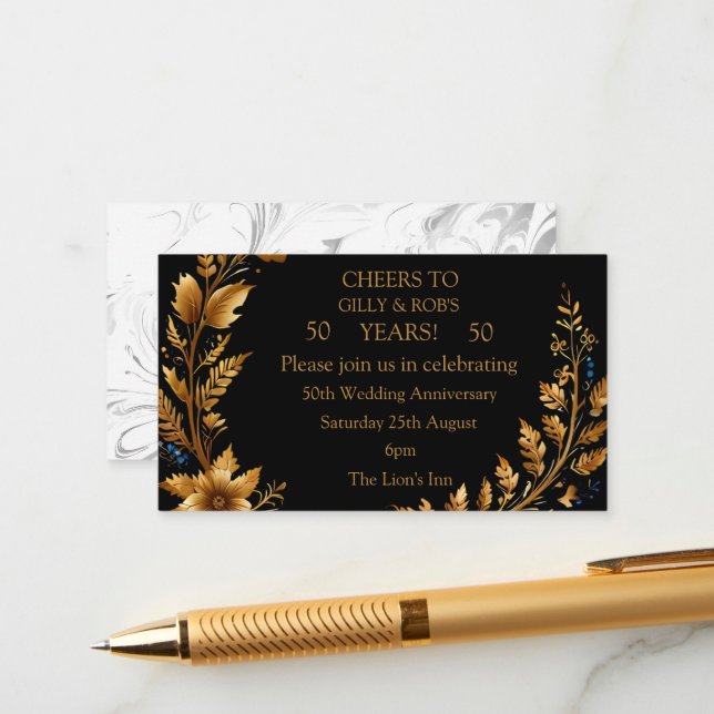 Togetherness & Love for 50 Years  Enclosure Card (Front/Back In Situ)