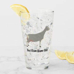 Toggenburg Dairy Goat Glass