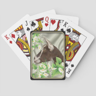 Toggenburg Dwarf Goat Daisies Bicycle® Playing Car Cards