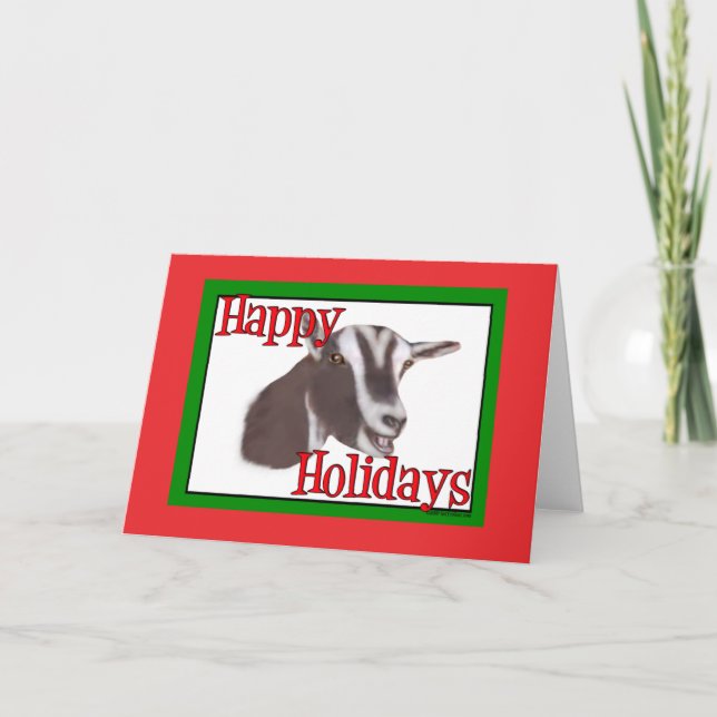 Toggenburg Goat Holiday Christmas (Front)