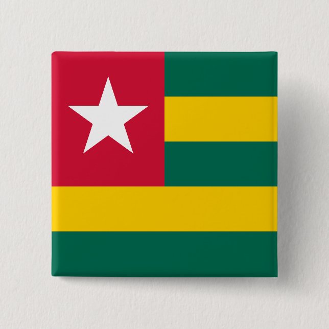 Togo 15 Cm Square Badge (Front)
