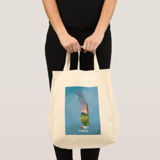Togo African map travel print Tote Bag