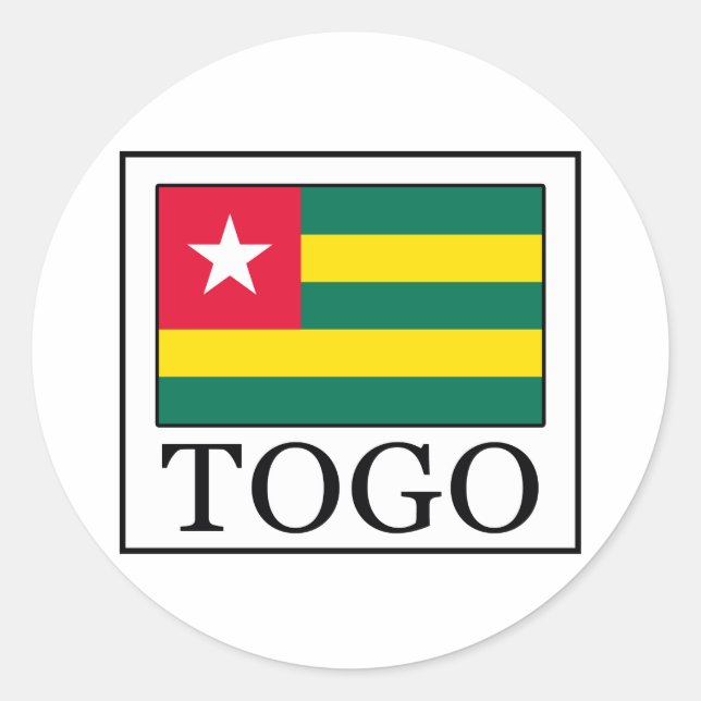 Togo Classic Round Sticker (Front)