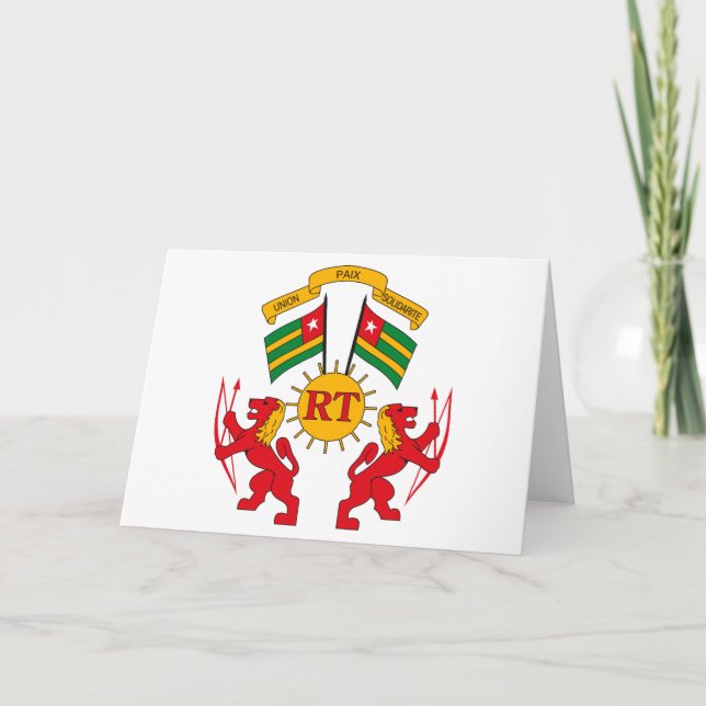 Togo Coat of Arms Greeting Card (Front)