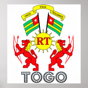 Togo Coat of Arms Poster