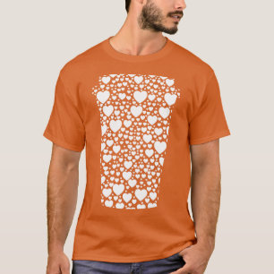 ToGo Cup Of Coffee Hearts Silhouette T-Shirt