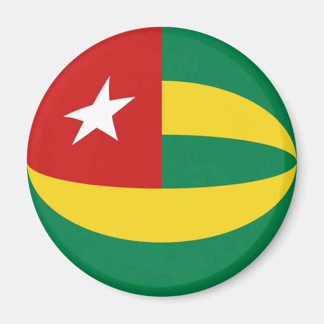 Togo Fisheye Flag Magnet (Front)