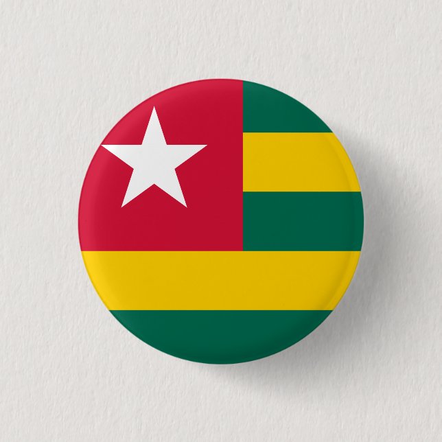 Togo Flag 3 Cm Round Badge (Front)
