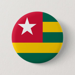 togo flag 6 cm round badge