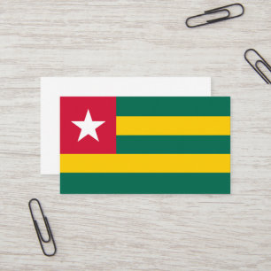 Togo flag business card