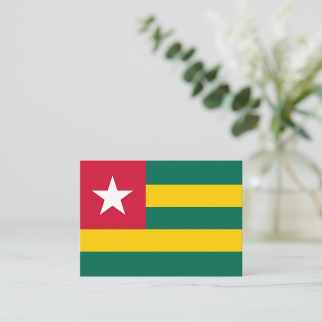 Togo flag card (Standing Front)