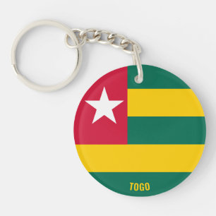 Togo Flag Charming Patriotic Key Ring
