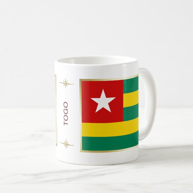 Togo Flag + Map Mug (Front Right)