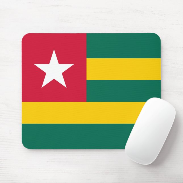 Togo flag mouse mat (With Mouse)