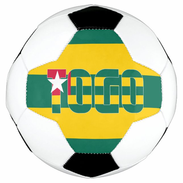 Togo Flag Patriotic  Football (Front)