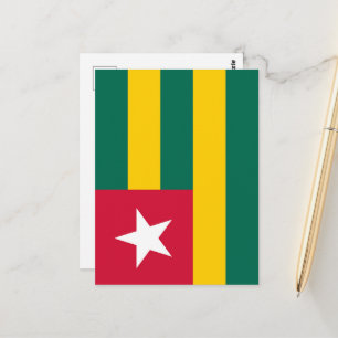 Togo flag postcard
