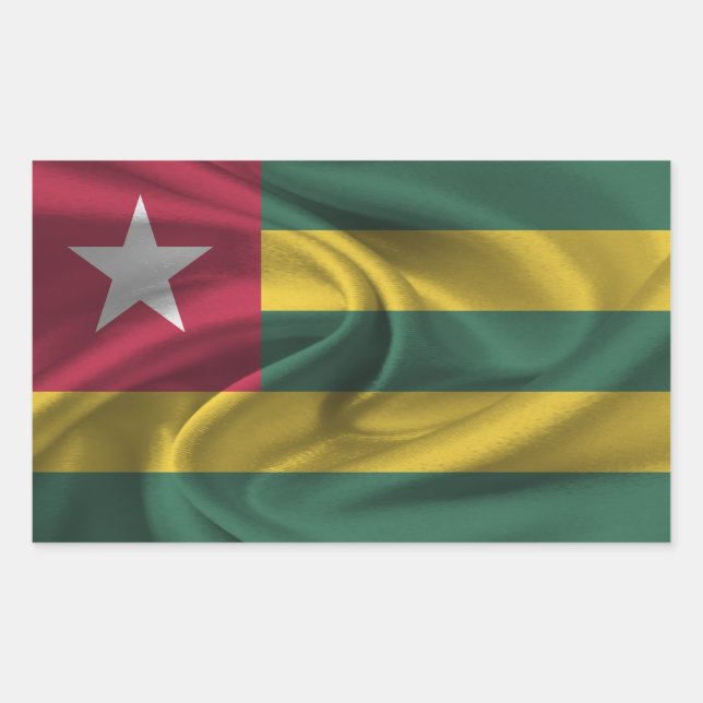 Togo Flag Rectangular Sticker (Front)