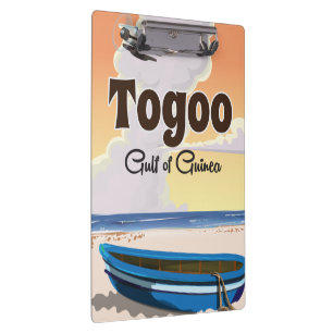 Togo Gulf of Guinea travel poster print Clipboard