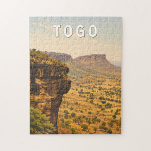 Togo Illustration Travel Art Vintage Jigsaw Puzzle