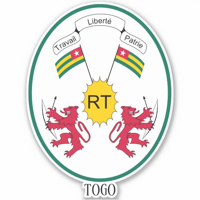 Togo National Emblem Patriotic (Front)