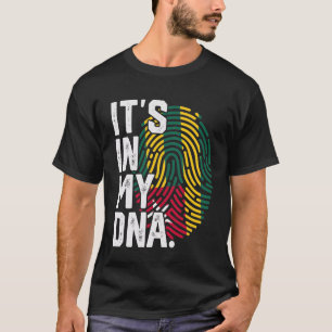 Togo Roots Flag Fingerprint Graphic Patriotic T-Shirt