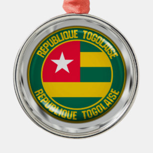Togo Round Emblem Metal Tree Decoration