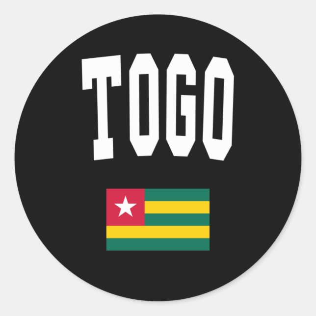 Togo Style Classic Round Sticker (Front)