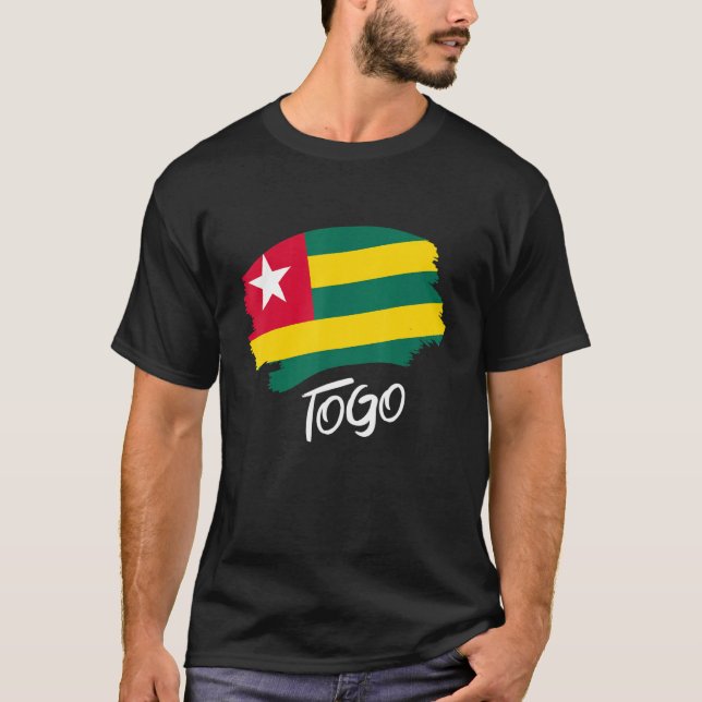 Togolese Flag Togo T-Shirt (Front)