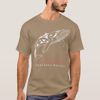 Tohora Moorea Tribal Tattoo Humpback Whale Design T-Shirt