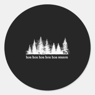(toi Mau) Hoa Hoa Hoa Hoa Hoa Season Christmas  Classic Round Sticker