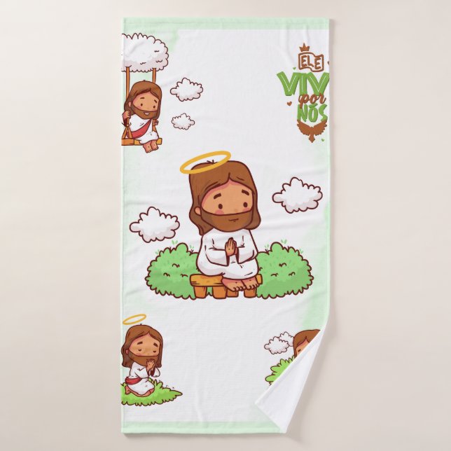 Toil He lives for us Bath Towel Set (Bath Towel)