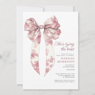 Toile Coquette Bridal Shower Invitation