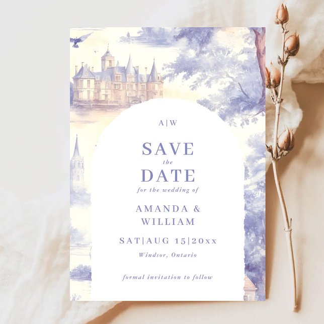 Toile de Jouy Art Wedding  Save The Date (Creator Uploaded)