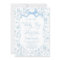 Toile De Jouy Baby Shower with Bow Boy Invitation