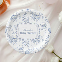 Toile De Jouy Bear Baby Shower