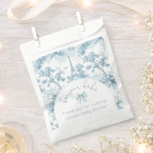 Toile de Jouy Bonjour Bebe Paris Thank you Favour Bags