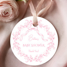 Toile de Jouy Chinoiserie Butterflies Baby Shower 