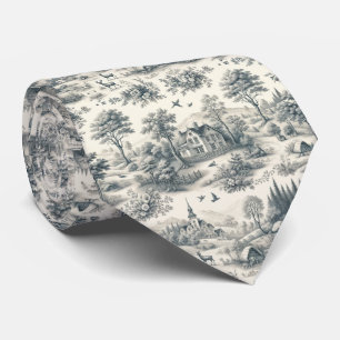 Toile de Jouy Countryside Neck Tie Classic