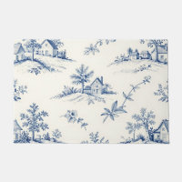 Toile de Jouy Countryside Seamless Pattern