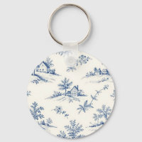 Toile de Jouy Countryside Seamless Pattern