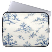 Toile de Jouy Countryside Seamless Pattern