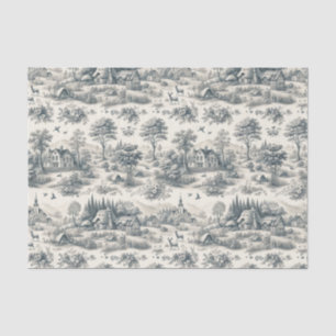 Toile de Jouy Countryside Tissue Paper   Elegant 