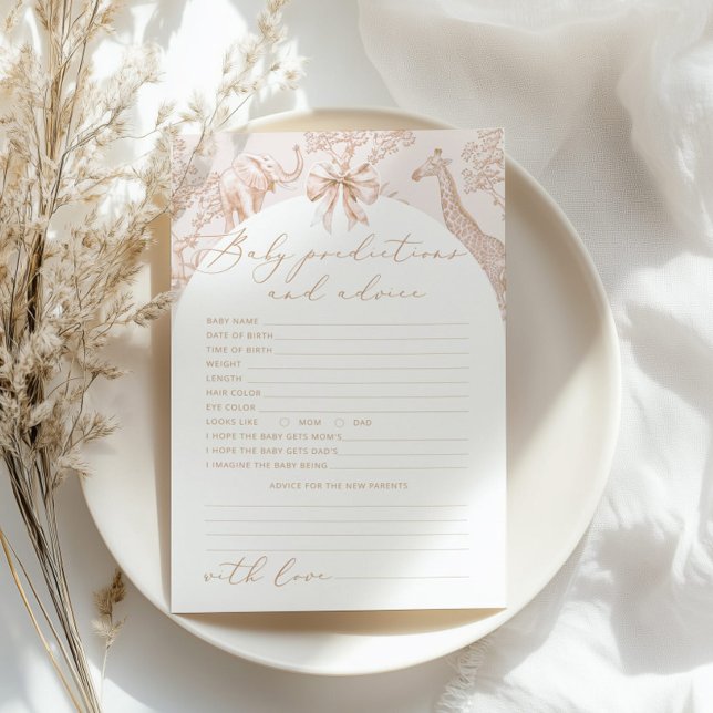 Toile de Jouy Jungle Predictions and advice card (Creator Uploaded)