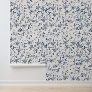 Toile De Jouy Pattern Wallpaper