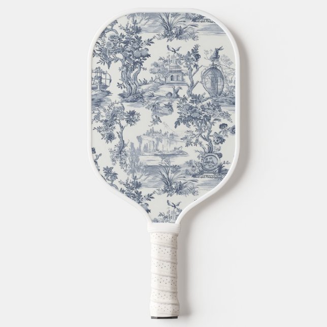 Toile de Jouy  Pickleball Paddle (Front)