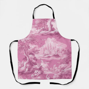 Toile de Jouy rose Apron