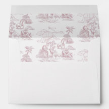 Toile de Jouy Safari Animals Baby Shower