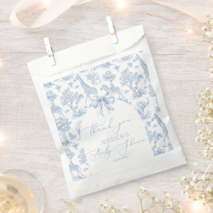 Toile de Jouy Safari animals Baby shower Favour Bags