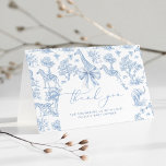 Toile de Jouy Safari animals Baby shower Thank You Card<br><div class="desc">Toile de Jouy Safari animals Baby shower Thank You Card
Matching items available.</div>